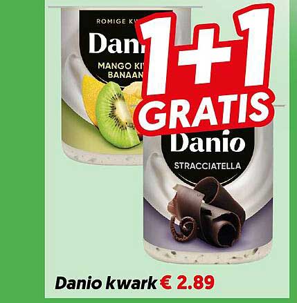 Danio kwark 1+1 GRATIS