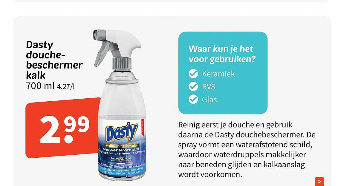 Dasty douche-beschermer kalk 700 ml