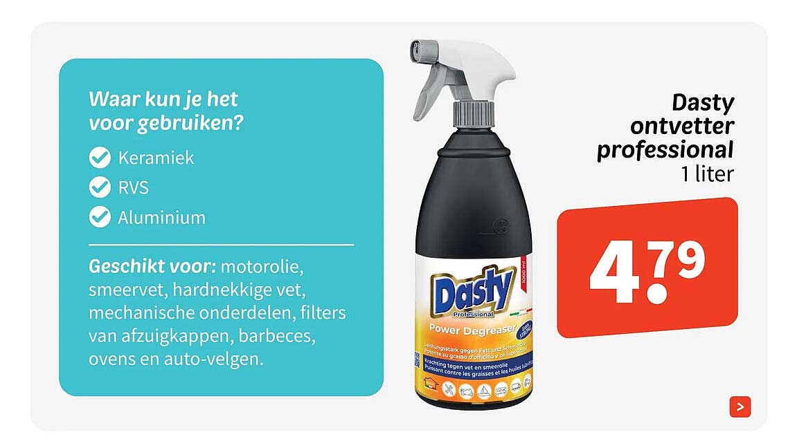 Dasty ontvetter professional 1 liter
