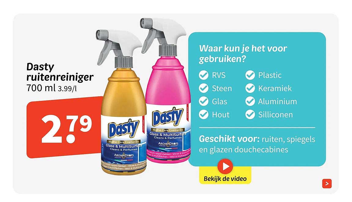 Dasty ruitenreiniger 700 ml