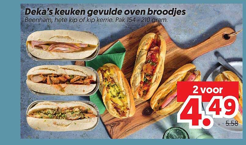 Deka’s keuken gevulde oven broodjes