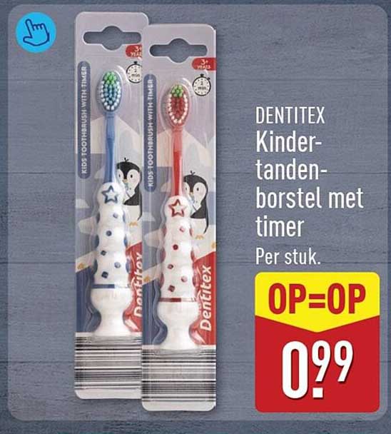 DENTITEX Kinder-tandenborstel met timer OP=OP