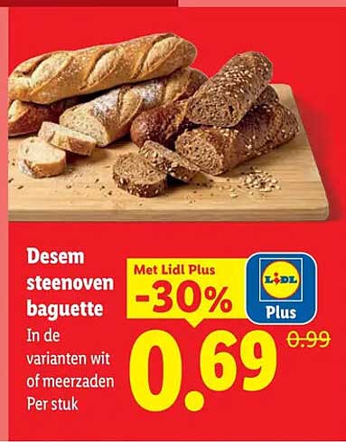 Desem steenoven baguette