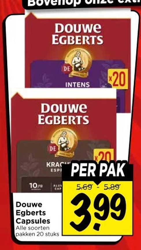 Douwe Egberts Capsules Alle soorten pakken 20 stuks x20 PER PAK