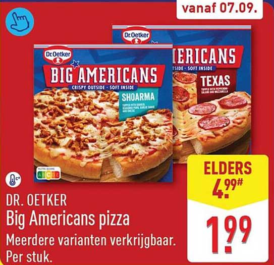 DR. OETKER Big Americans pizza