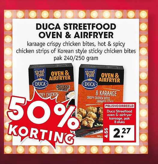 DUCA STREETFOOD OVEN & AIRFRYER 50% KORTING