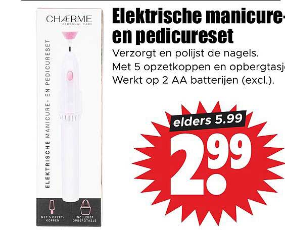 Elektrische manicure en pedicureset