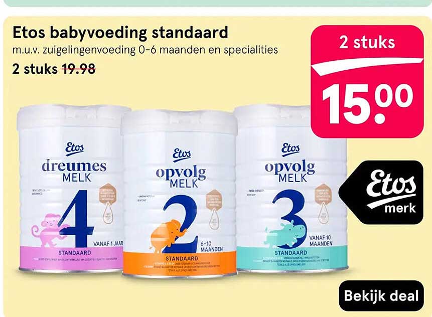 Etos babyvoeding standaard