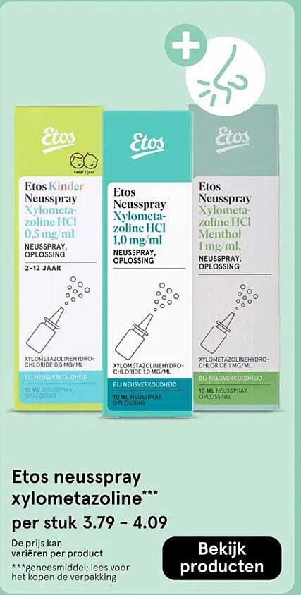 Etos neusspray xylometazoline***