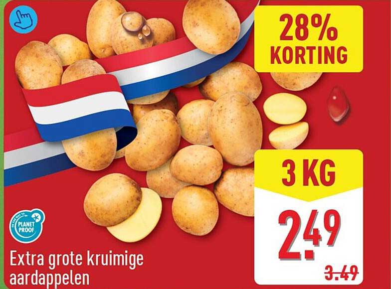Extra grote kruimige aardappelen