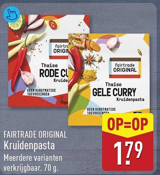 FAIRTRADE ORIGINAL Kruidenpasta Meerdere varianten verkrijgbaar. 70 g. OP=OP