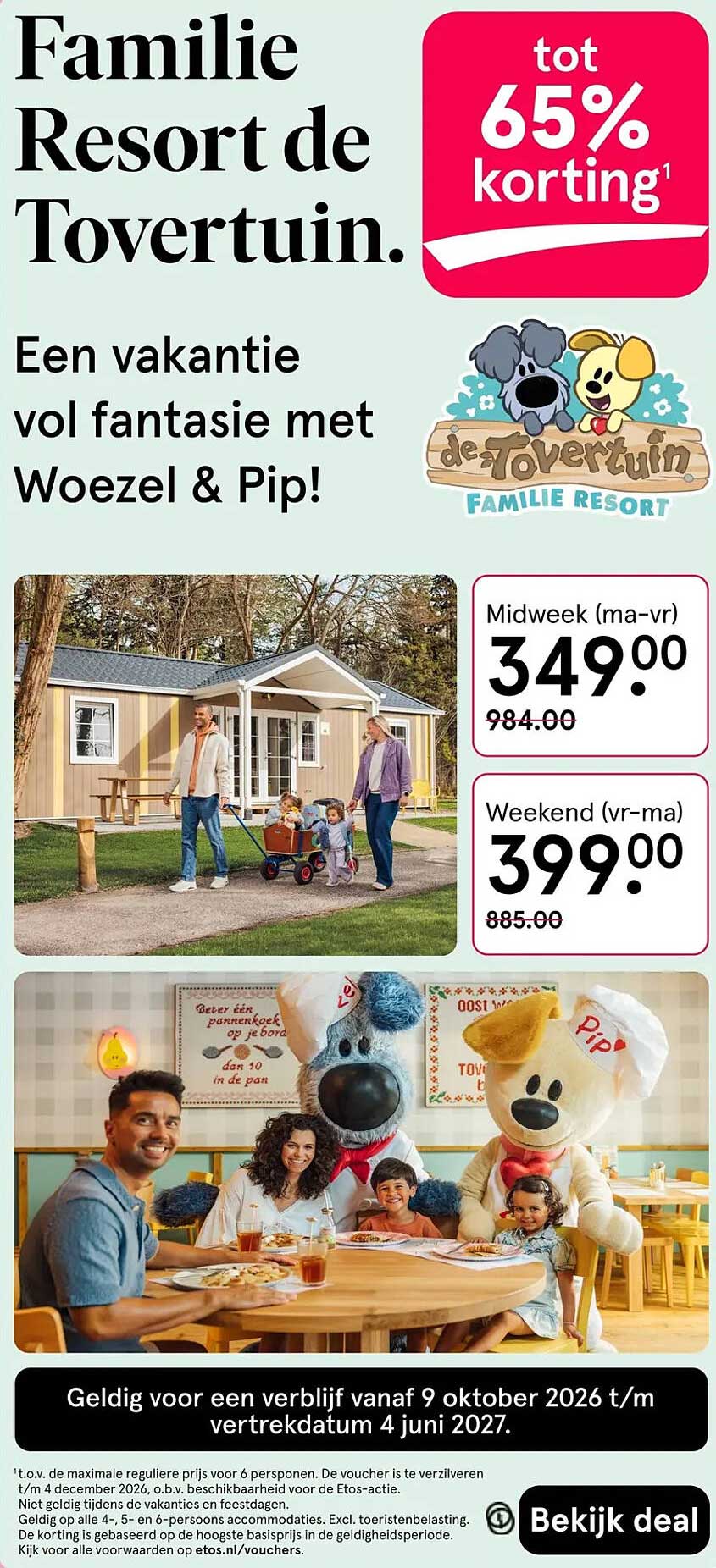 Familie Resort de Tovertuin. tot 65% korting