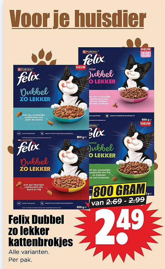 Felix Dubbel zo lekker kattenbrokjes