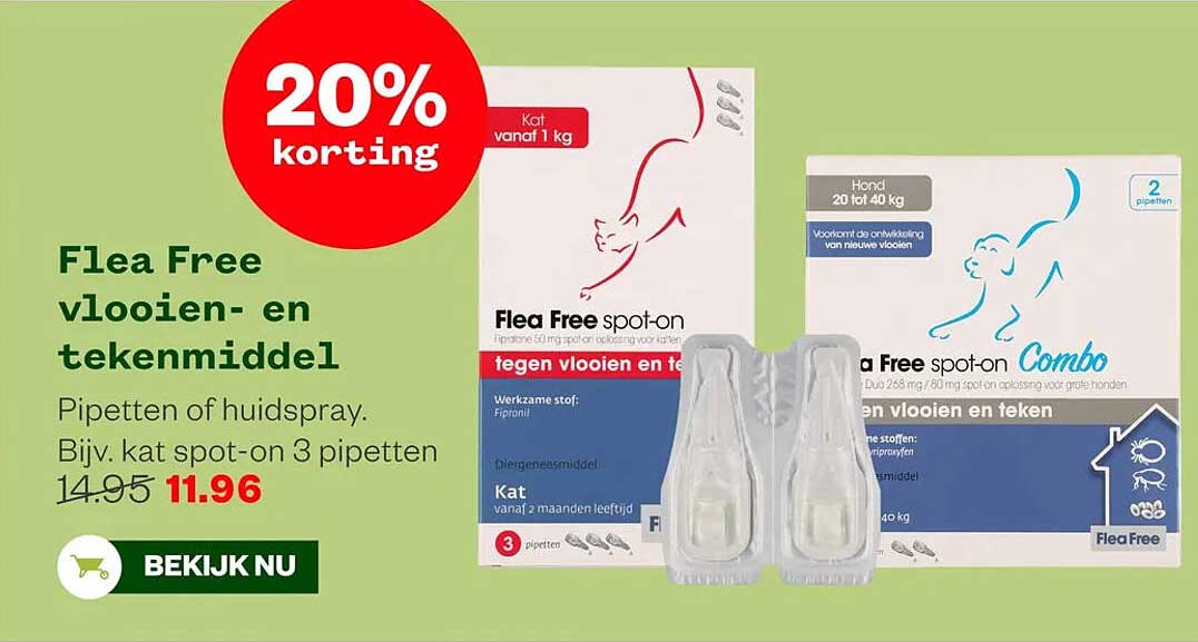 Flea Free vlooien- en tekenmiddel