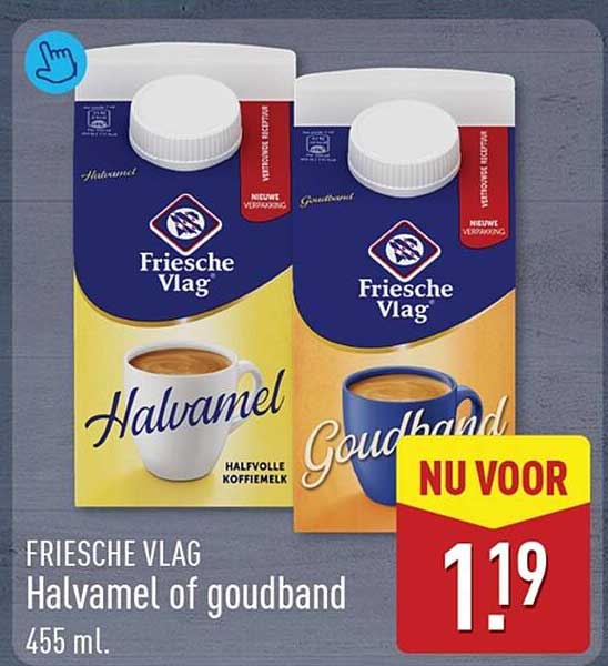 FRIESCHE VLAG Halvamel of goudband 455 ml.