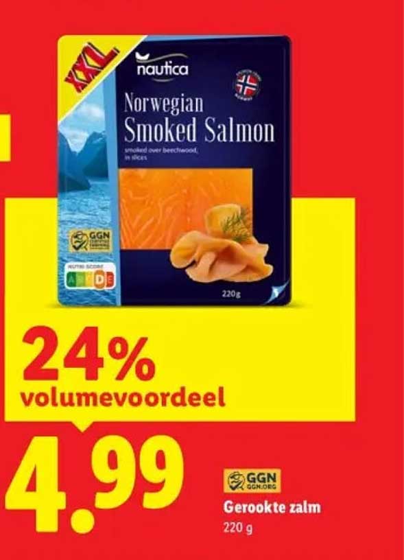Gerookte zalm 24% volumevoordeel