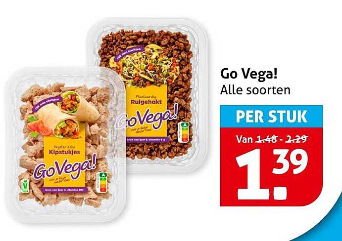 Go Vega! Alle soorten PER STUK