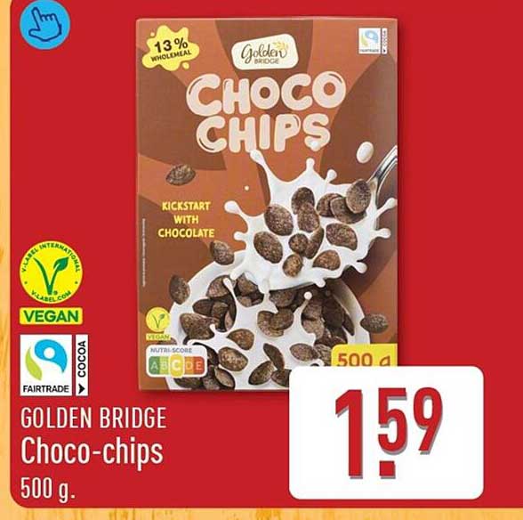 GOLDEN BRIDGE Choco-chips 500 g