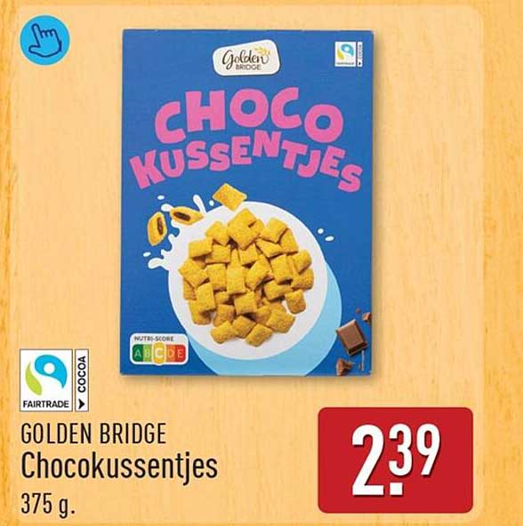 GOLDEN BRIDGE Chocokussentjes 375 g