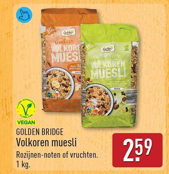 GOLDEN BRIDGE Volkoren muesli