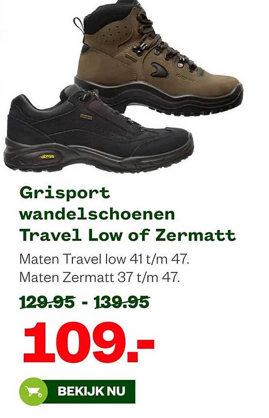 Grisport wandelschoenen Travel Low of Zermatt