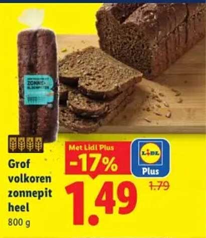 Grof volkoren zonnebloem pit heel 800 g
