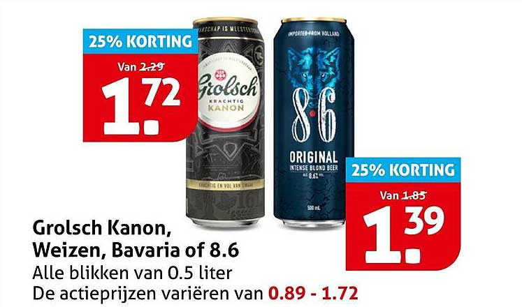 Grolsch Kanon, Weizen, Bavaria of 8.6