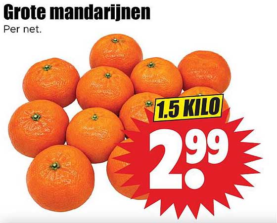 Grote mandarijnen