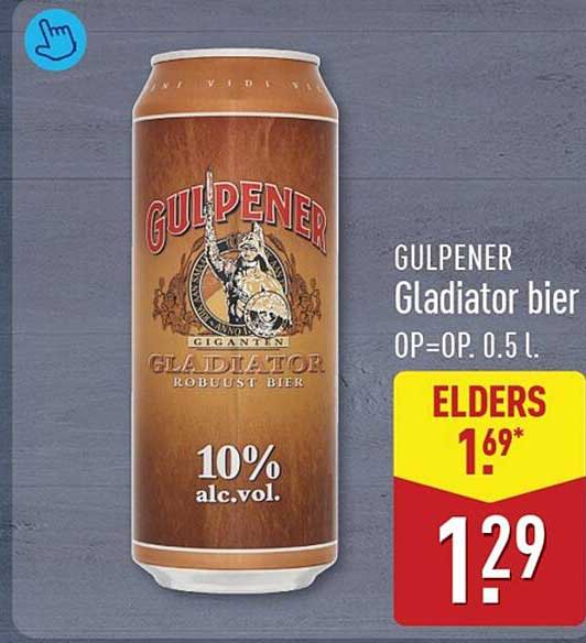 GULPENER Gladiator bier OP=OP. 0.5 l.