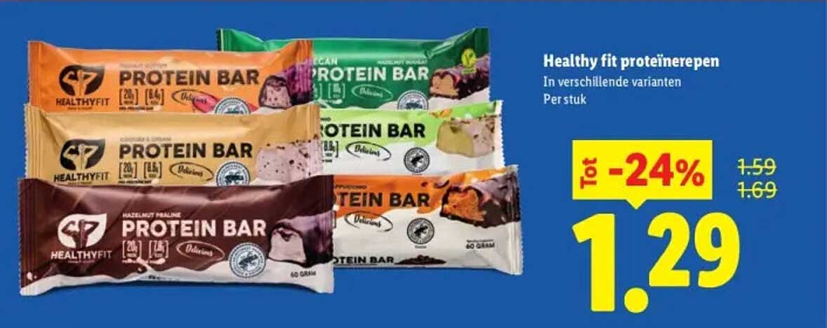 Healthy fit proteïnerepen