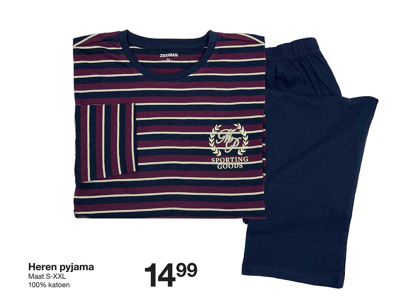 Heren pyjama