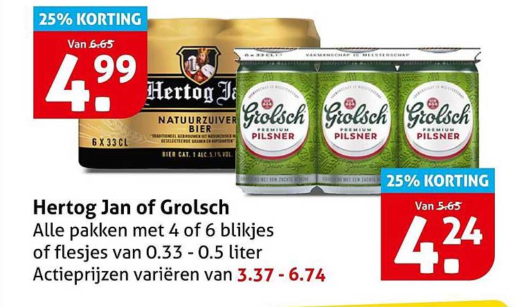 Hertog Jan of Grolsch