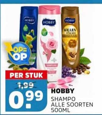 HOBBY SHAMPO ALLE SOORTEN 500ML