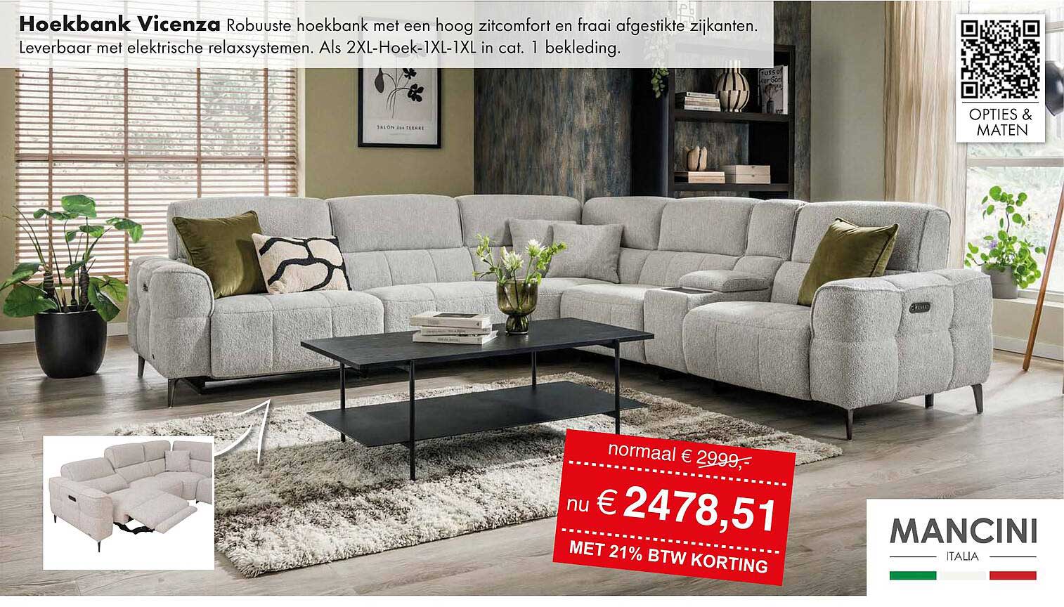 Hoekbank Vicenza