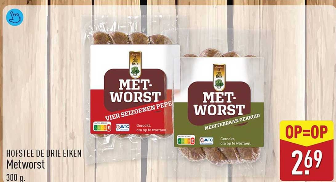 HOFSTEE DE DRIE EIKEN Metworst 300 g