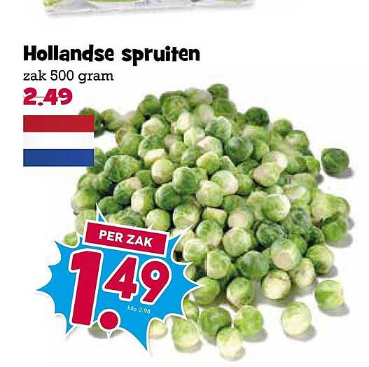 Hollandse spruiten zak 500 gram