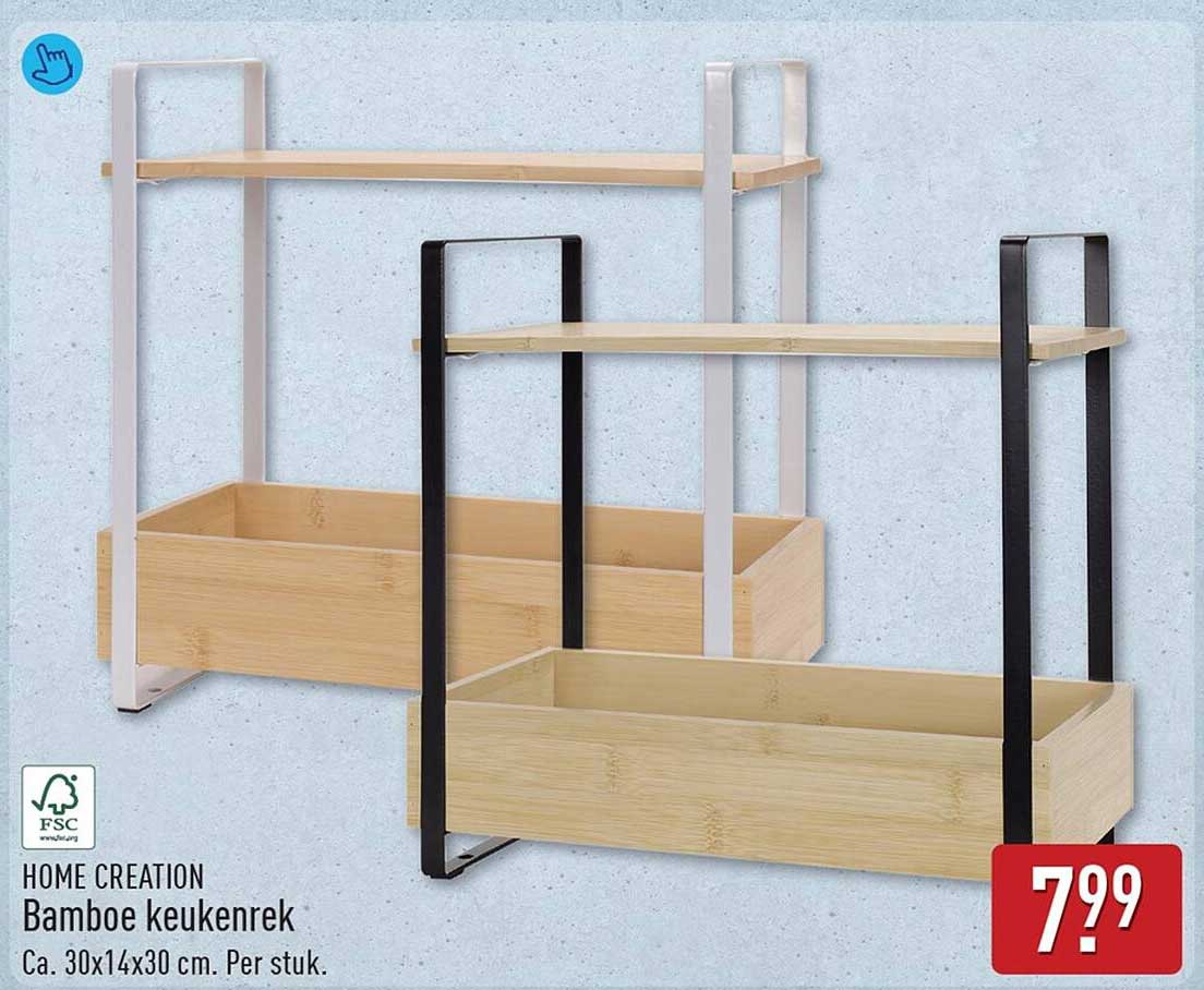 HOME CREATION Bamboe keukenrek