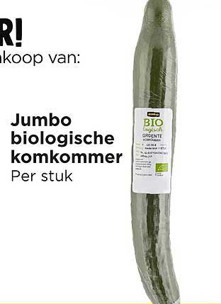 Jumbo biologische komkommer