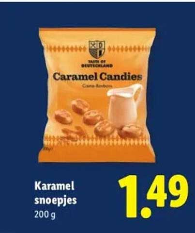 Karamel snoepjes 200 g