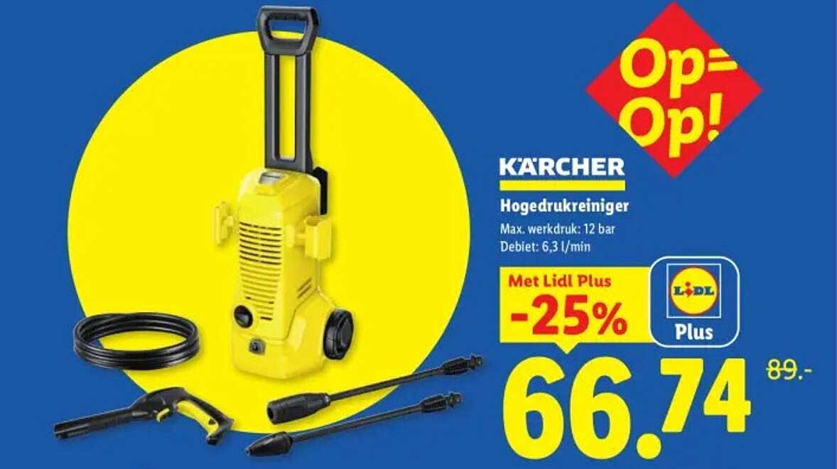 KÄRCHER Hogedrukreiniger Met Lidl Plus -25%