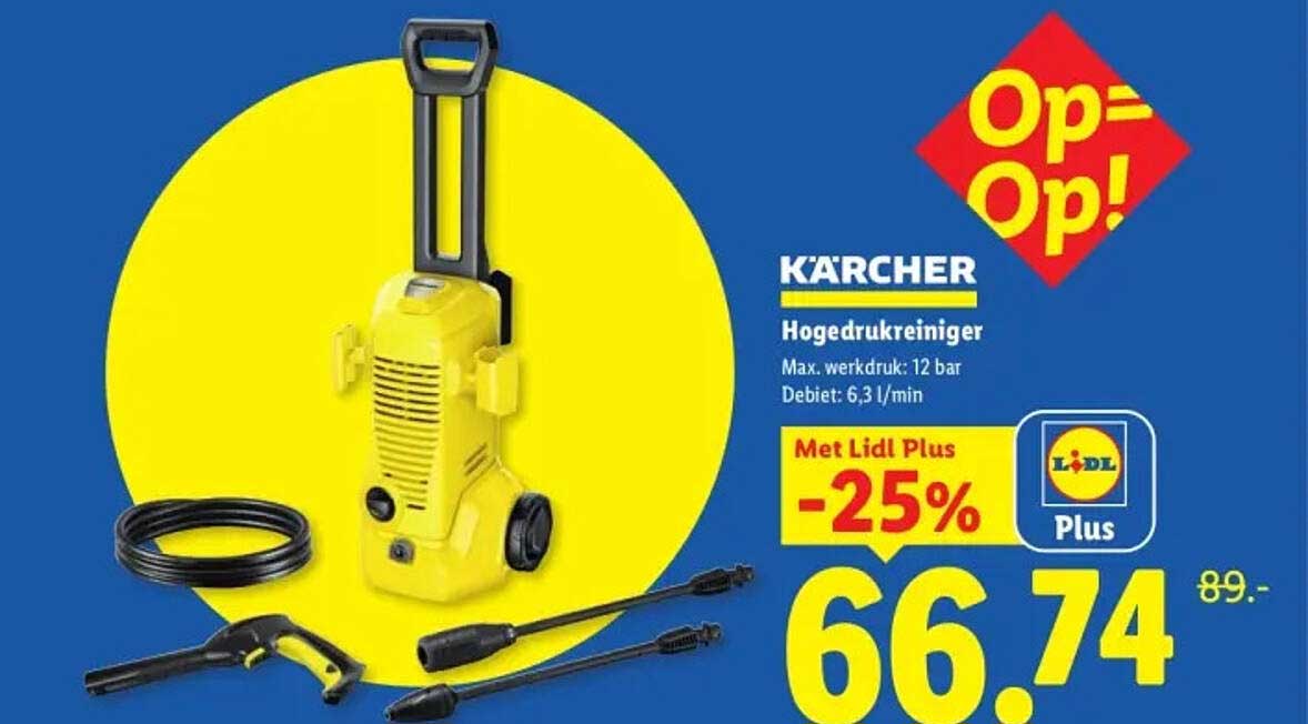 KÄRCHER Hogedrukreiniger Met Lidl Plus -25%