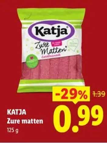 KATJA Zure matten 125 g -29%