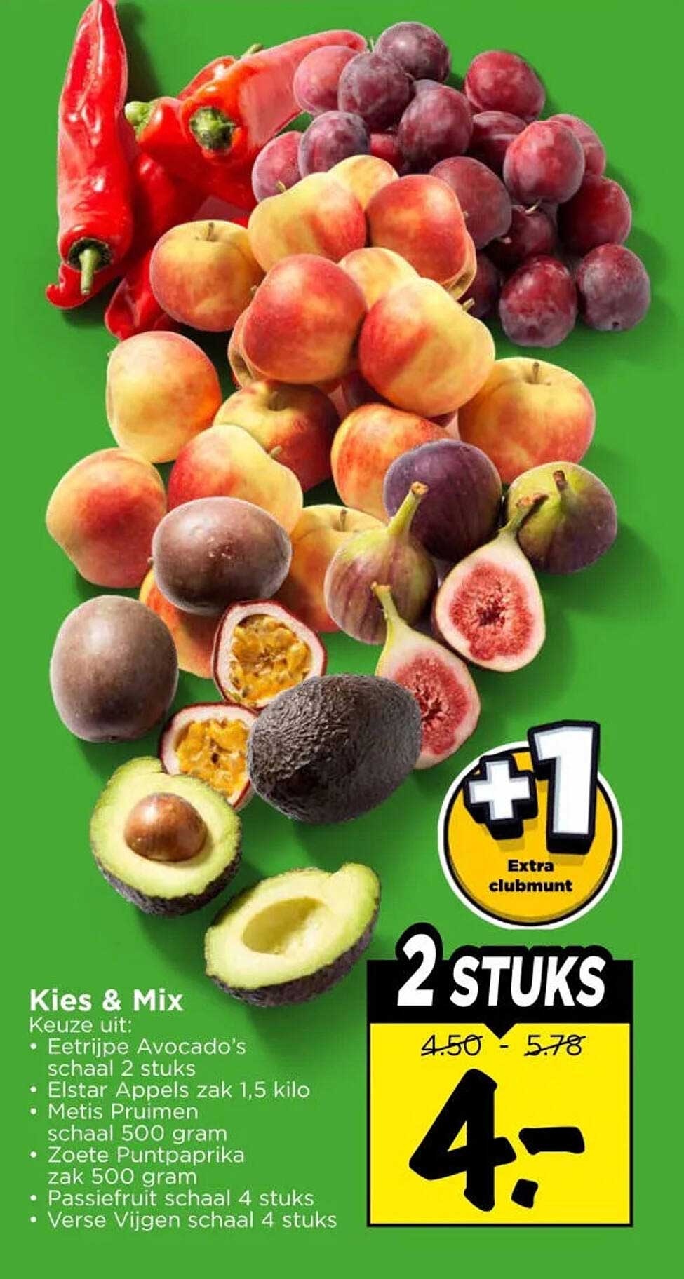 Kies & Mix Extra clubmunt +1 2 STUKS