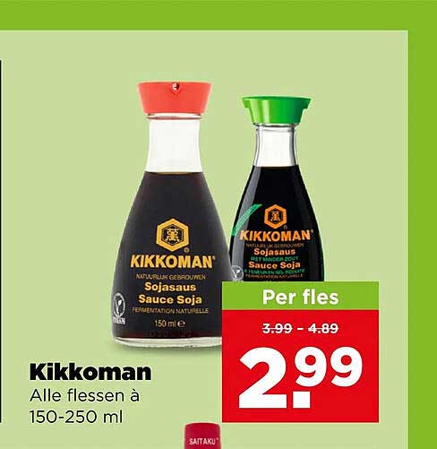 Kikkoman Alle flessen à 150-250 ml Per fles