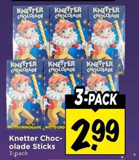Knetter Chocolate Sticks 3-pack