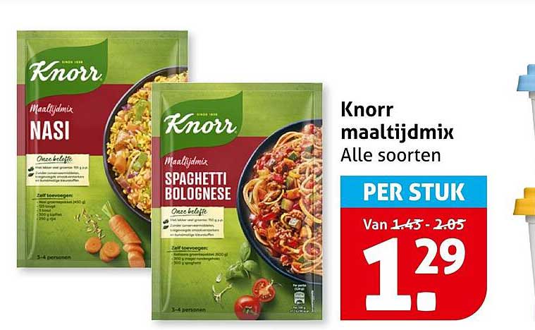 Knorr maaltijdmix Alle soorten PER STUK