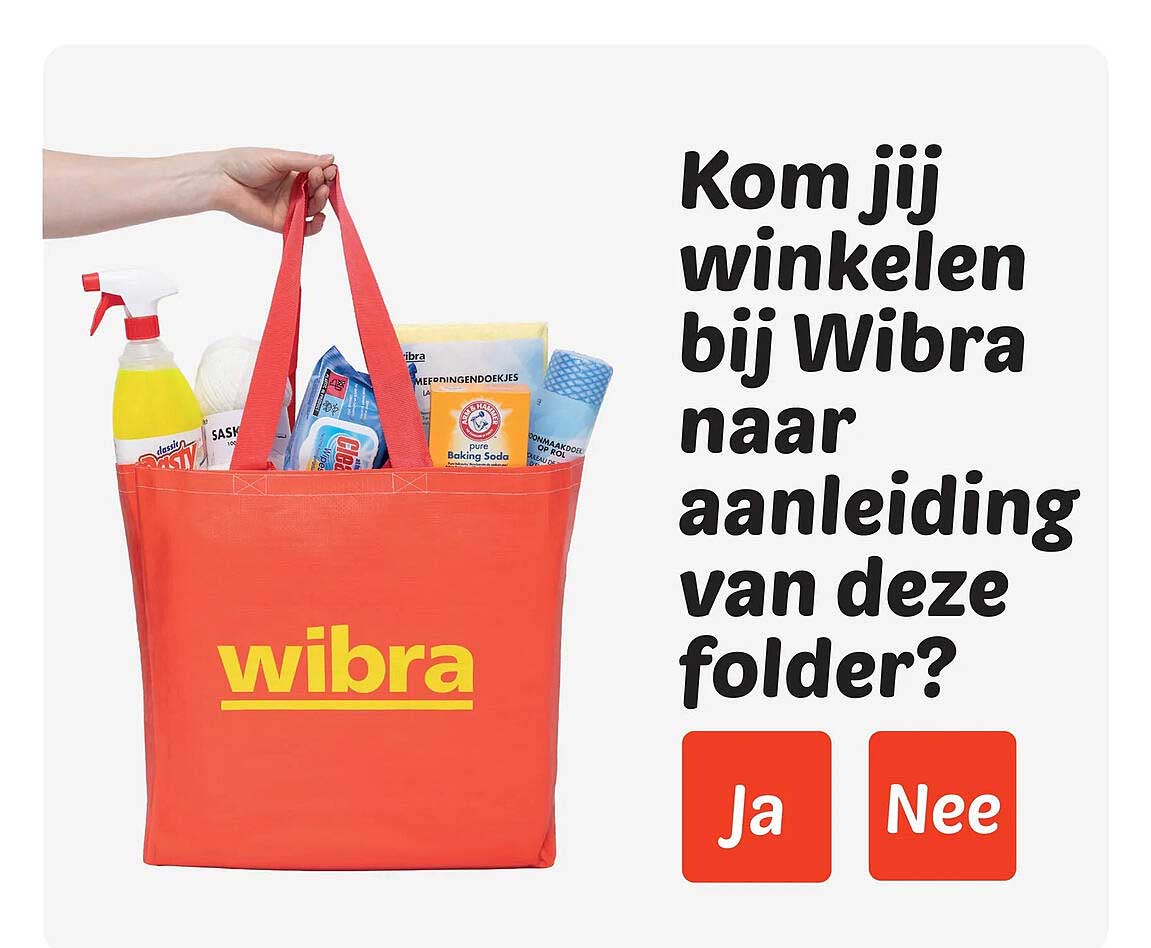 Kom jij winkelen bij Wibra naar aanleiding van deze folder?