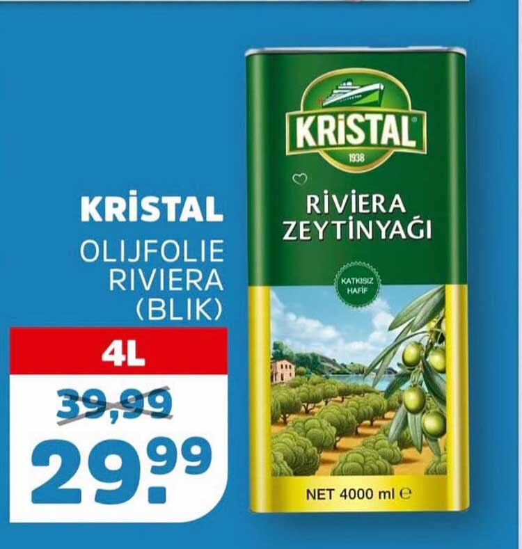 KRISTAL OLIJFOLIE RIVIERA (BLIK) 4L