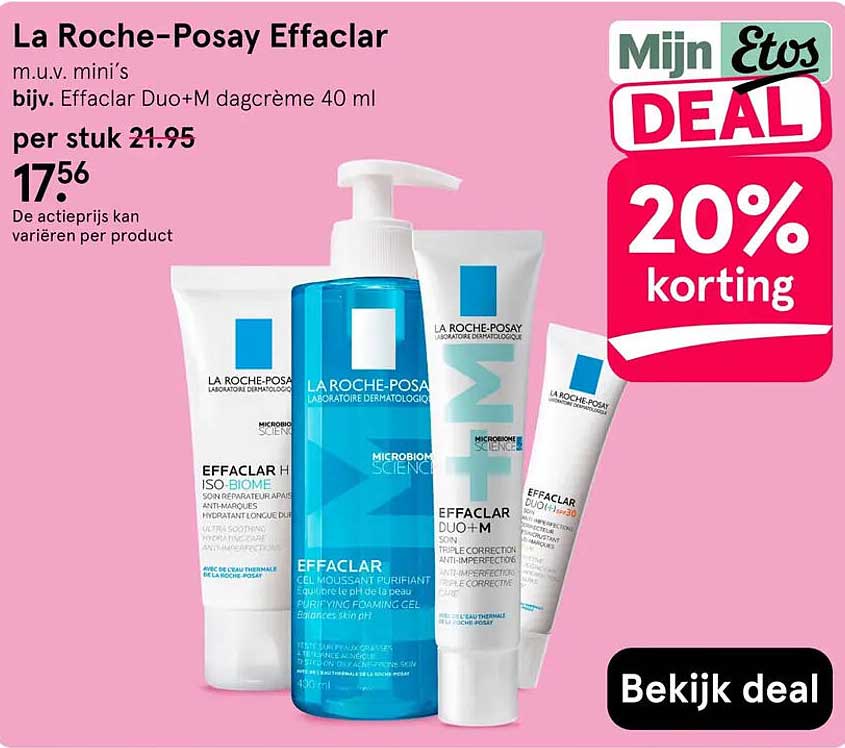 La Roche-Posay Effaclar 20% korting