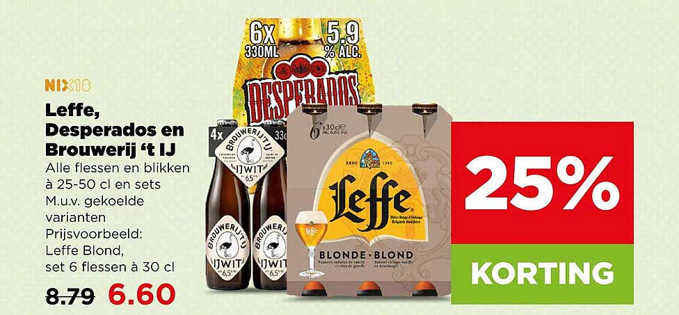 Leffe, Desperados en Brouwerij 't IJ